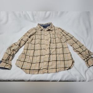 Tommy Hilfiger Plaid Beige Men's Shirt